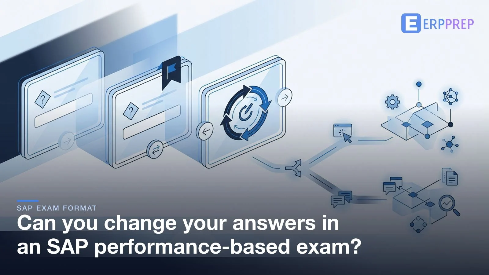 Can you change your answers in an SAP performance-based exam?