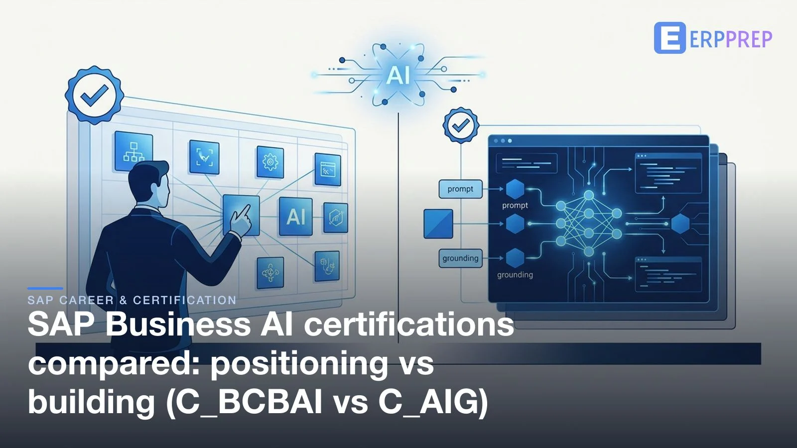 SAP Business AI certifications compared: positioning vs building (C_BCBAI vs C_AIG)