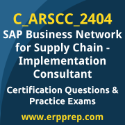 Access our free C_ARSCC_2404 dumps and SAP Business Network for Supply Chain Implementation Consultant dumps, along with C_ARSCC_2404 PDF downloads and SAP Business Network for Supply Chain Implementation Consultant PDF downloads, to prepare effectively for your C_ARSCC_2404 Certification Exam.
