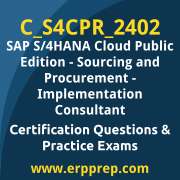 Access our free C_S4CPR_2402 dumps and SAP S/4HANA Cloud Public Edition Sourcing and Procurement dumps, along with C_S4CPR_2402 PDF downloads and SAP S/4HANA Cloud Public Edition Sourcing and Procurement PDF downloads, to prepare effectively for your C_S4CPR_2402 Certification Exam.