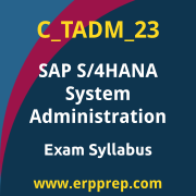 Access the C_TADM_23 Syllabus, C_TADM_23 PDF Download, C_TADM_23 Dumps, SAP S/4HANA System Administration PDF Download, and benefit from SAP free certification voucher and certification discount code.