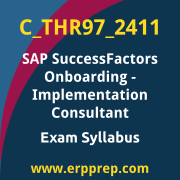 Access the C_THR97_2411 Syllabus, C_THR97_2411 PDF Download, C_THR97_2411 Dumps, SAP SuccessFactors Onboarding PDF Download, and benefit from SAP free certification voucher and certification discount code.