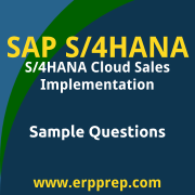 Free SAP S/4HANA Cloud Sales Implementation Certification Sample Sns-Brigh10