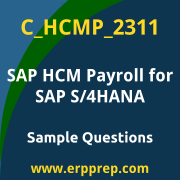Get C_HCMP_2311 Dumps Free, and SAP S/4HANA HCM Payroll PDF Download for your SAP HCM Payroll for SAP S/4HANA Certification. Access C_HCMP_2311 Free PDF Download to enhance your exam preparation.