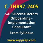 Access the C_THR97_2405 Syllabus, C_THR97_2405 PDF Download, C_THR97_2405 Dumps, SAP SuccessFactors Onboarding PDF Download, and benefit from SAP free certification voucher and certification discount code.