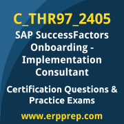Access our free C_THR97_2405 dumps and SAP SuccessFactors Onboarding dumps, along with C_THR97_2405 PDF downloads and SAP SuccessFactors Onboarding PDF downloads, to prepare effectively for your C_THR97_2405 Certification Exam.