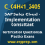 SAP Certified Associate - Implementation Consultant - SAP Sales Cloud