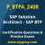 SAP Certified Professional - Solution Architect - SAP BTP