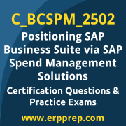 SAP Certified Associate - Positioning SAP Business Suite via SAP Spend Managemen