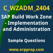 SAP Certified Associate - SAP Build Work Zone - Implementation and Administratio