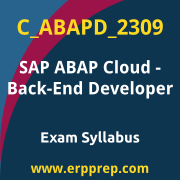 Access the C_ABAPD_2309 Syllabus, C_ABAPD_2309 PDF Download, C_ABAPD_2309 Dumps, SAP ABAP Cloud - Back-End Developer PDF Download, and benefit from SAP free certification voucher and certification discount code.