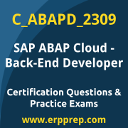 Access our free C_ABAPD_2309 dumps and SAP ABAP Cloud - Back-End Developer dumps, along with C_ABAPD_2309 PDF downloads and SAP ABAP Cloud - Back-End Developer PDF downloads, to prepare effectively for your C_ABAPD_2309 Certification Exam.