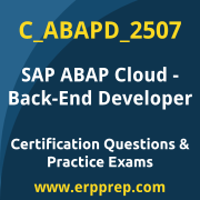 Access our free C_ABAPD_2507 dumps and SAP ABAP Cloud - Back-End Developer dumps, along with C_ABAPD_2507 PDF downloads and SAP ABAP Cloud - Back-End Developer PDF downloads, to prepare effectively for your C_ABAPD_2507 Certification Exam.