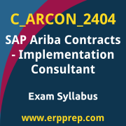 Access the C_ARCON_2404 Syllabus, C_ARCON_2404 PDF Download, C_ARCON_2404 Dumps, SAP Ariba Contracts Implementation Consultant PDF Download, and benefit from SAP free certification voucher and certification discount code.