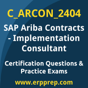 Access our free C_ARCON_2404 dumps and SAP Ariba Contracts Implementation Consultant dumps, along with C_ARCON_2404 PDF downloads and SAP Ariba Contracts Implementation Consultant PDF downloads, to prepare effectively for your C_ARCON_2404 Certification Exam.