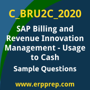 Get C_BRU2C_2020 Dumps Free, and SAP Billing and Revenue Innovation Management Usage to Cash PDF Download for your SAP Billing and Revenue Innovation Management - Usage to Cash Certification. Access C_BRU2C_2020 Free PDF Download to enhance your exam preparation.