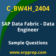 Get C_BW4H_2404 Dumps Free, and SAP Data Fabric Data Engineer PDF Download for your SAP Data Fabric - Data Engineer Certification. Access C_BW4H_2404 Free PDF Download to enhance your exam preparation.