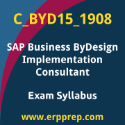 Access our free C_BYD15_1908 dumps and SAP Business ByDesign Implementation Consultant dumps, along with C_BYD15_1908 PDF downloads and SAP Business ByDesign Implementation Consultant PDF downloads, to prepare effectively for your C_BYD15_1908 Certification Exam.