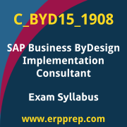 Access the C_BYD15_1908 Syllabus, C_BYD15_1908 PDF Download, C_BYD15_1908 Dumps, SAP Business ByDesign Implementation Consultant PDF Download, and benefit from SAP free certification voucher and certification discount code.