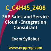 Access the C_C4H45_2408 Syllabus, C_C4H45_2408 PDF Download, C_C4H45_2408 Dumps, SAP Sales and Service Cloud Integration Consultant PDF Download, and benefit from SAP free certification voucher and certification discount code.