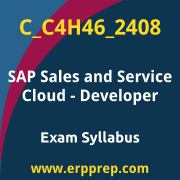 Access the C_C4H46_2408 Syllabus, C_C4H46_2408 PDF Download, C_C4H46_2408 Dumps, SAP Sales and Service Cloud Developer PDF Download, and benefit from SAP free certification voucher and certification discount code.