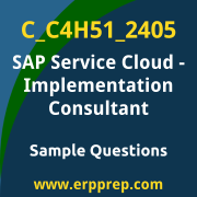 Get C_C4H51_2405 Dumps Free, and SAP Service Cloud - Implementation Consultant PDF Download for your SAP Service Cloud - Implementation Consultant Certification. Access C_C4H51_2405 Free PDF Download to enhance your exam preparation.