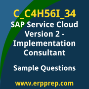 Get C_C4H56I_34 Dumps Free, and SAP Service Cloud Version 2 Implementation Consultant PDF Download for your SAP Service Cloud Version 2 - Implementation Consultant Certification. Access C_C4H56I_34 Free PDF Download to enhance your exam preparation.