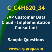 Get C_C4H620_34 Dumps Free, and SAP Customer Data Cloud Implementation Consultant PDF Download for your SAP Customer Data Cloud - Implementation Consultant Certification. Access C_C4H620_34 Free PDF Download to enhance your exam preparation.