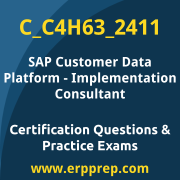 Access our free C_C4H63_2411 dumps and SAP Customer Data Platform Implementation Consultant dumps, along with C_C4H63_2411 PDF downloads and SAP Customer Data Platform Implementation Consultant PDF downloads, to prepare effectively for your C_C4H63_2411 Certification Exam.