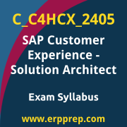 Access the C_C4HCX_2405 Syllabus, C_C4HCX_2405 PDF Download, C_C4HCX_2405 Dumps, SAP Customer Experience Solution Architect PDF Download, and benefit from SAP free certification voucher and certification discount code.