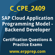 Access our free C_CPE_2409 dumps and SAP Cloud Application Programming Model Backend Developer dumps, along with C_CPE_2409 PDF downloads and SAP Cloud Application Programming Model Backend Developer PDF downloads, to prepare effectively for your C_CPE_2409 Certification Exam.