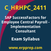 Access the C_HRHPC_2411 Syllabus, C_HRHPC_2411 PDF Download, C_HRHPC_2411 Dumps, SAP SuccessFactors Employee Central Payroll PDF Download, and benefit from SAP free certification voucher and certification discount code.