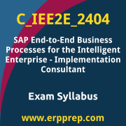 Access the C_IEE2E_2404 Syllabus, C_IEE2E_2404 PDF Download, C_IEE2E_2404 Dumps, SAP End-to-End Business Processes for the Intelligent Enterprise PDF Download, and benefit from SAP free certification voucher and certification discount code.