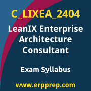 Access the C_LIXEA_2404 Syllabus, C_LIXEA_2404 PDF Download, C_LIXEA_2404 Dumps, SAP LeanIX Enterprise Architecture Consultant PDF Download, and benefit from SAP free certification voucher and certification discount code.