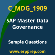 Get C_MDG_1909 Dumps Free, and SAP Master Data Governance PDF Download for your SAP Master Data Governance Certification. Access C_MDG_1909 Free PDF Download to enhance your exam preparation.