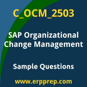 Get C_OCM_2503 Dumps Free, and SAP Organizational Change Management PDF Download for your SAP Organizational Change Management Certification. Access C_OCM_2503 Free PDF Download to enhance your exam preparation.