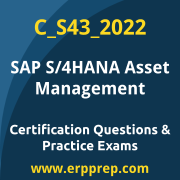 Access our free C_S43_2022 dumps and SAP S/4HANA Asset Management dumps, along with C_S43_2022 PDF downloads and SAP S/4HANA Asset Management PDF downloads, to prepare effectively for your C_S43_2022 Certification Exam.