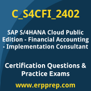 Access our free C_S4CFI_2402 dumps and SAP S/4HANA Cloud Public Edition Financial Accounting dumps, along with C_S4CFI_2402 PDF downloads and SAP S/4HANA Cloud Public Edition Financial Accounting PDF downloads, to prepare effectively for your C_S4CFI_2402 Certification Exam.