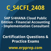 Access our free C_S4CFI_2408 dumps and SAP S/4HANA Cloud Public Edition Financial Accounting dumps, along with C_S4CFI_2408 PDF downloads and SAP S/4HANA Cloud Public Edition Financial Accounting PDF downloads, to prepare effectively for your C_S4CFI_2408 Certification Exam.