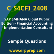 Get C_S4CFI_2408 Dumps Free, and SAP S/4HANA Cloud Public Edition Financial Accounting PDF Download for your SAP S/4HANA Cloud Public Edition - Financial Accounting - Implementation Consultant Certification. Access C_S4CFI_2408 Free PDF Download to enhance your exam preparation.