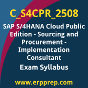 Access the C_S4CPR_2508 Syllabus, C_S4CPR_2508 PDF Download, C_S4CPR_2508 Dumps, SAP S/4HANA Cloud Public Edition Sourcing and Procurement PDF Download, and benefit from SAP free certification voucher and certification discount code.