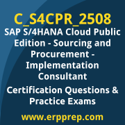 Access our free C_S4CPR_2508 dumps and SAP S/4HANA Cloud Public Edition Sourcing and Procurement dumps, along with C_S4CPR_2508 PDF downloads and SAP S/4HANA Cloud Public Edition Sourcing and Procurement PDF downloads, to prepare effectively for your C_S4CPR_2508 Certification Exam.