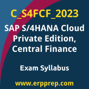 Access the C_S4FCF_2023 Syllabus, C_S4FCF_2023 PDF Download, C_S4FCF_2023 Dumps, SAP S/4HANA Cloud Private Edition Central Finance PDF Download, and benefit from SAP free certification voucher and certification discount code.