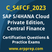Access our free C_S4FCF_2023 dumps and SAP S/4HANA Cloud Private Edition Central Finance dumps, along with C_S4FCF_2023 PDF downloads and SAP S/4HANA Cloud Private Edition Central Finance PDF downloads, to prepare effectively for your C_S4FCF_2023 Certification Exam.