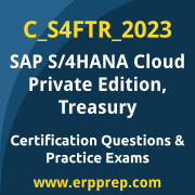 Access our free C_S4FTR_2023  dumps and SAP S/4HANA Cloud Private Edition Treasury dumps, along with C_S4FTR_2023  PDF downloads and SAP S/4HANA Cloud Private Edition Treasury PDF downloads, to prepare effectively for your C_S4FTR_2023  Certification Exam.