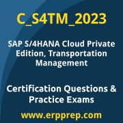 Access our free C_S4TM_2023 dumps and SAP S/4HANA Cloud Private Edition Transportation Management dumps, along with C_S4TM_2023 PDF downloads and SAP S/4HANA Cloud Private Edition Transportation Management PDF downloads, to prepare effectively for your C_S4TM_2023 Certification Exam.