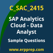 Get C_SAC_2415 Dumps Free, and SAP Analytics Cloud Data Analyst PDF Download for your SAP Analytics Cloud - Data Analyst Certification. Access C_SAC_2415 Free PDF Download to enhance your exam preparation.