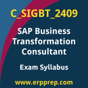 Access the C_SIGBT_2409 Syllabus, C_SIGBT_2409 PDF Download, C_SIGBT_2409 Dumps, SAP Business Transformation Consultant PDF Download, and benefit from SAP free certification voucher and certification discount code.