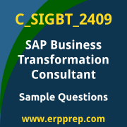 Get C_SIGBT_2409 Dumps Free, and SAP Business Transformation Consultant PDF Download for your SAP Business Transformation Consultant Certification. Access C_SIGBT_2409 Free PDF Download to enhance your exam preparation.