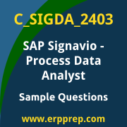 Get C_SIGDA_2403 Dumps Free, and SAP Signavio Process Data Analyst PDF Download for your SAP Signavio - Process Data Analyst Certification. Access C_SIGDA_2403 Free PDF Download to enhance your exam preparation.